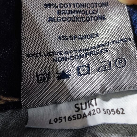 Silver Jeans women's size 28 ink blue colour Suki mid-rise bootcut - Picture 8 of 13